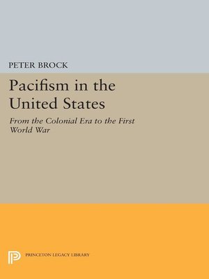 cover image of Pacifism in the United States